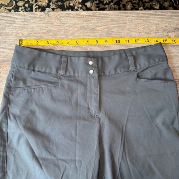 adidas Charcoal Flat Front Shorts - Picture 5 of 11